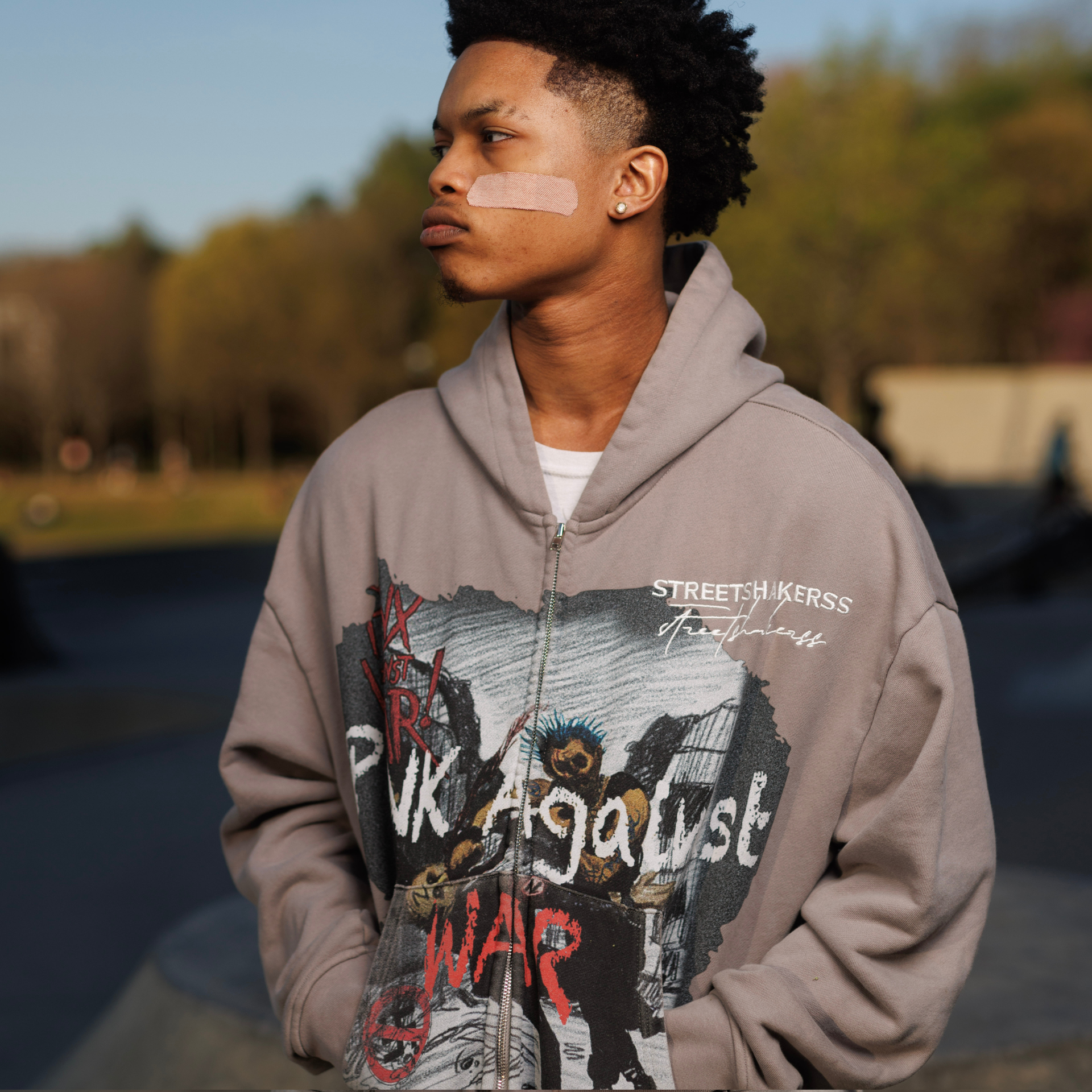 PUNK AGAINST WAR GREY